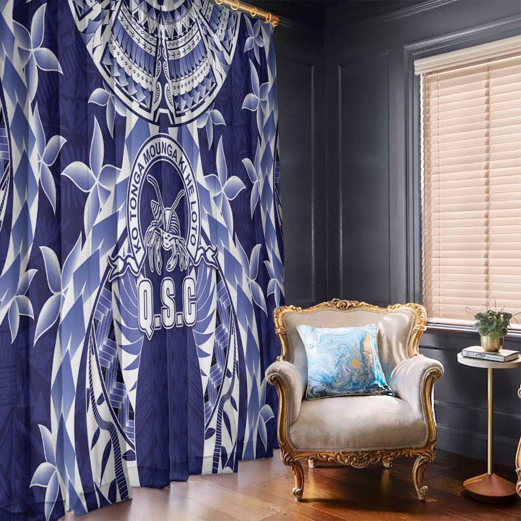 Tonga Queen Salote College Window Curtain Centenary Navy Version LT05 - Polynesian Pride