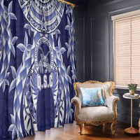 Tonga Queen Salote College Window Curtain Centenary Navy Version LT05 - Polynesian Pride