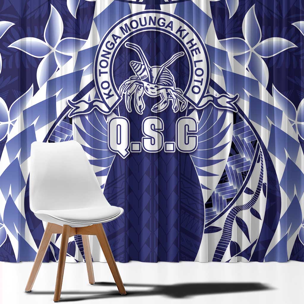 Tonga Queen Salote College Window Curtain Centenary Navy Version LT05 - Polynesian Pride