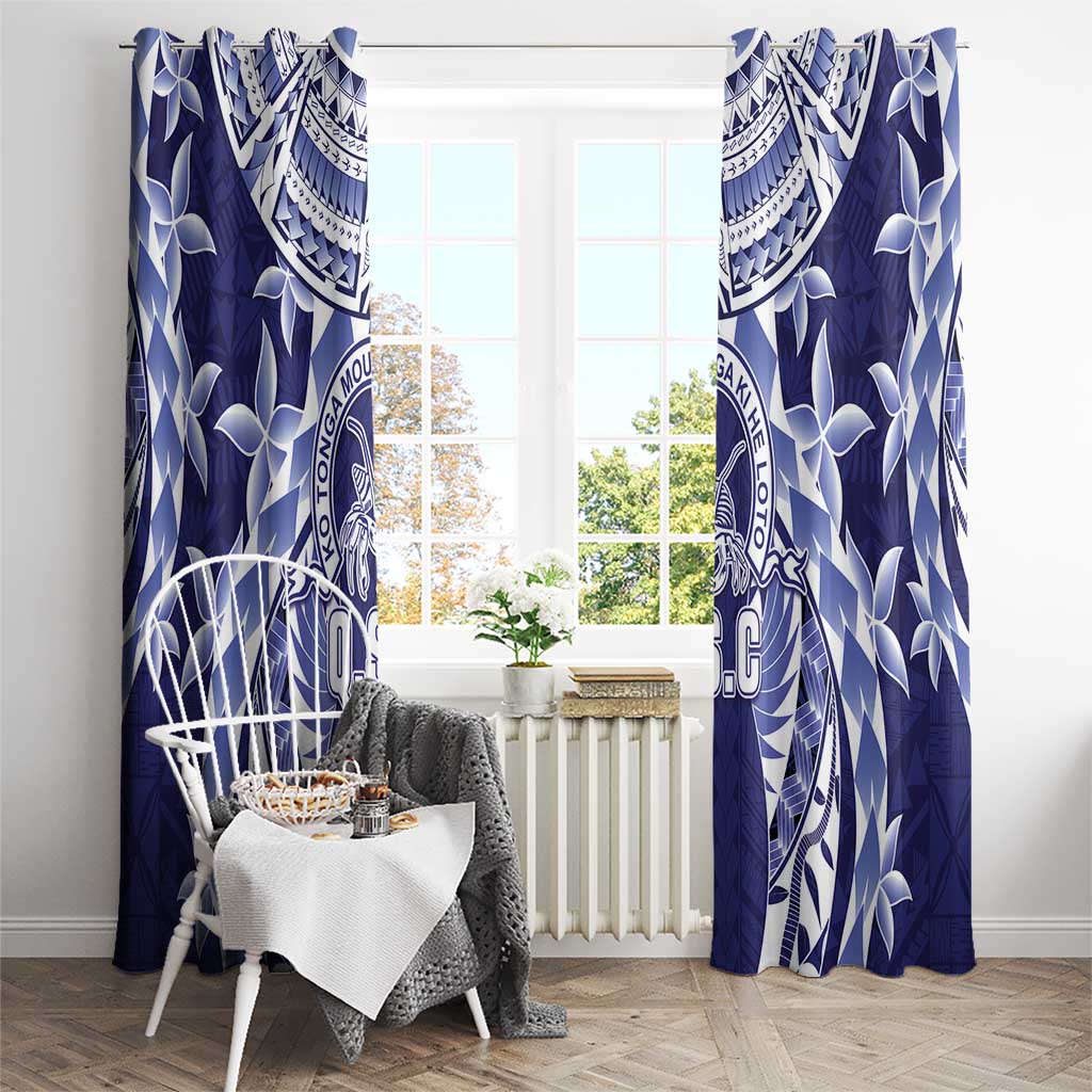 Tonga Queen Salote College Window Curtain Centenary Navy Version LT05 - Polynesian Pride