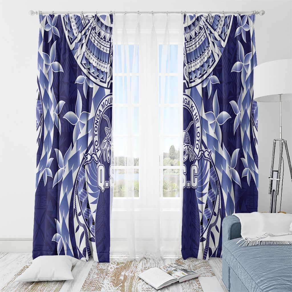 Tonga Queen Salote College Window Curtain Centenary Navy Version LT05 - Polynesian Pride