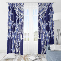 Tonga Queen Salote College Window Curtain Centenary Navy Version LT05 - Polynesian Pride