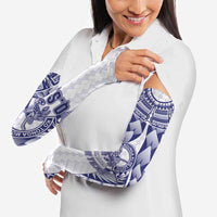 Personalised Tonga Queen Salote College Arm Sleeves Centenary White Version LT05 - Polynesian Pride