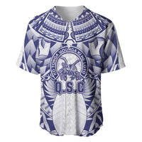 Personalised Tonga Queen Salote College Baseball Jersey Centenary White Version LT05 White - Polynesian Pride