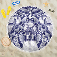 Tonga Queen Salote College Beach Blanket Centenary White Version LT05 One Size 150cm White - Polynesian Pride
