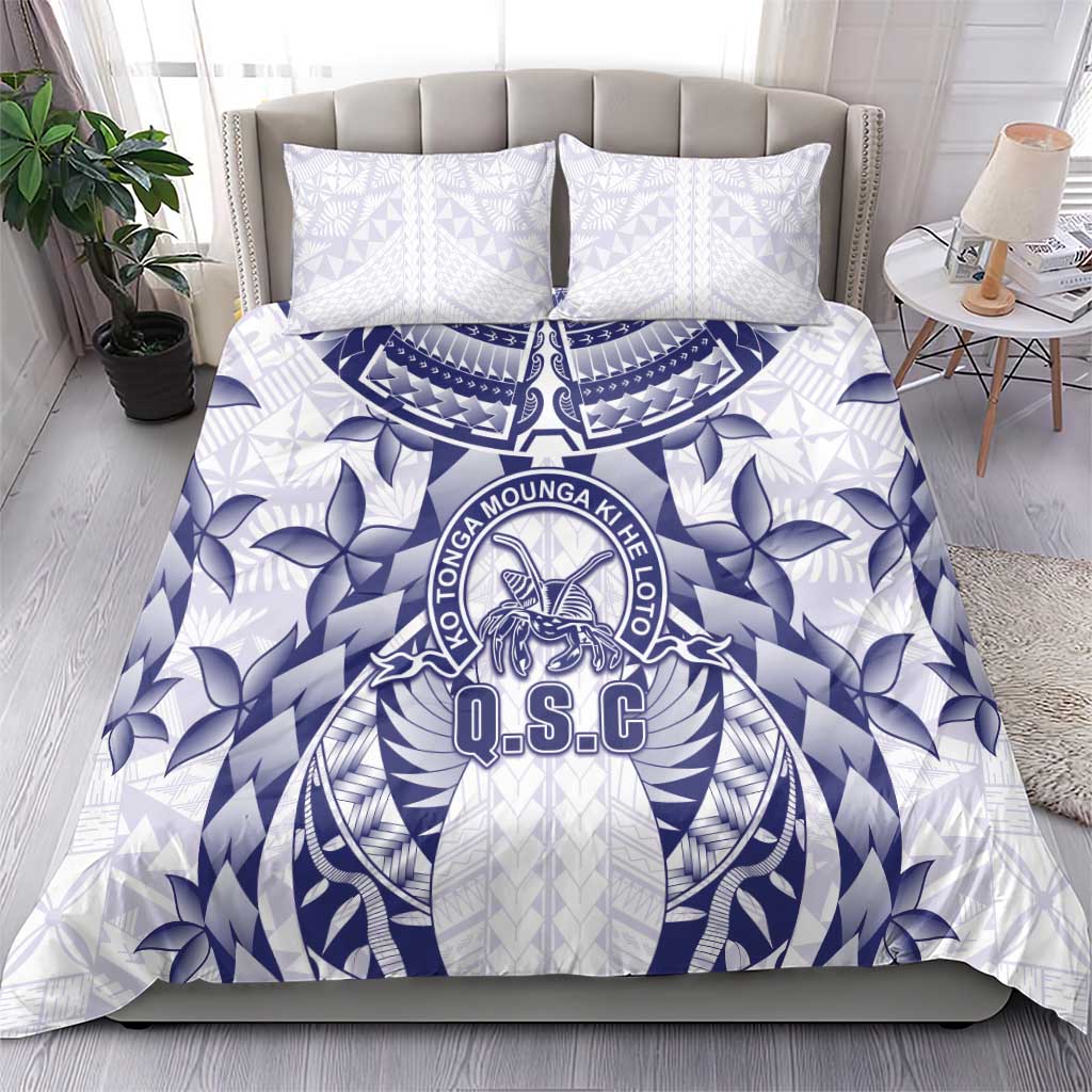 Tonga Queen Salote College Bedding Set Centenary White Version LT05 - Polynesian Pride