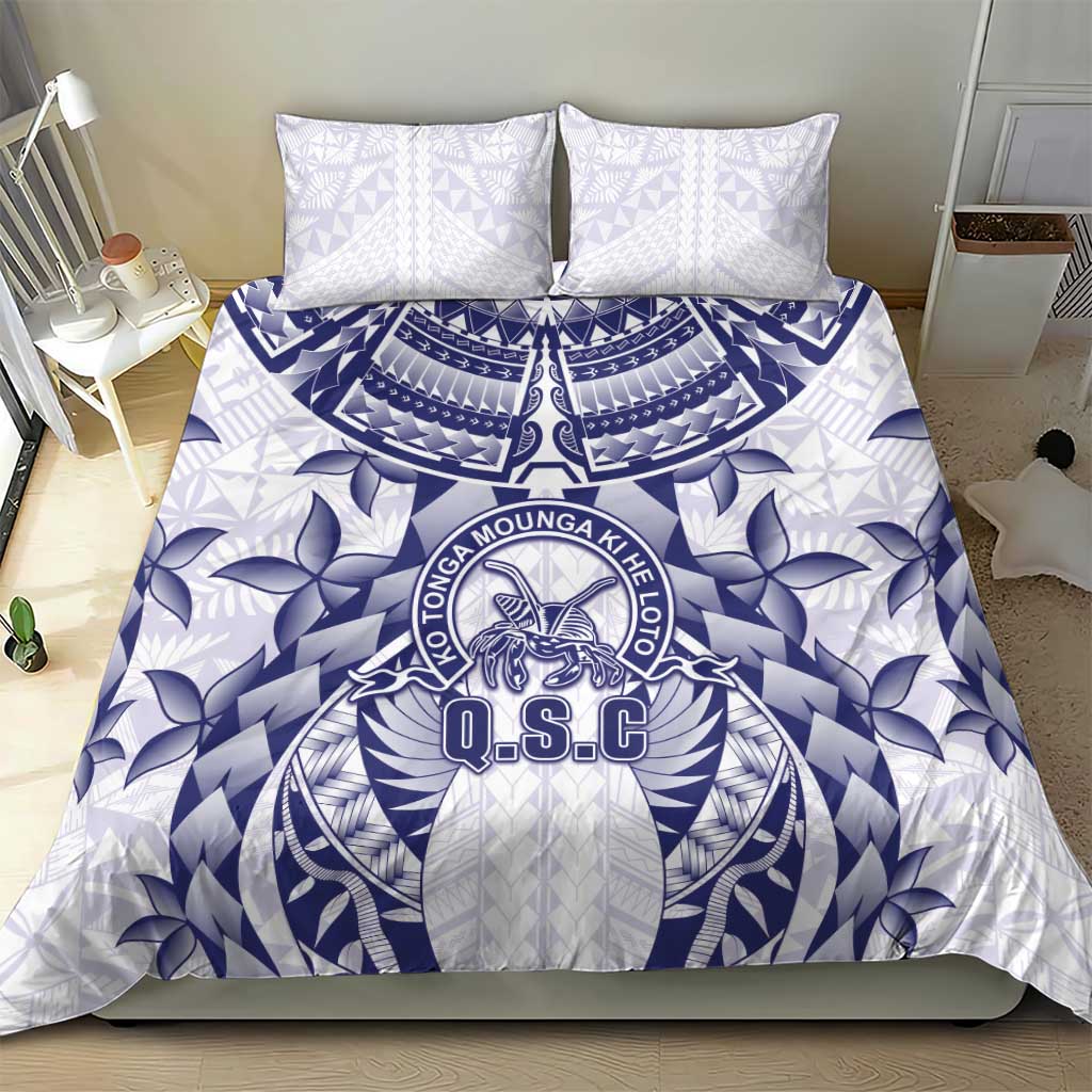 Tonga Queen Salote College Bedding Set Centenary White Version LT05 - Polynesian Pride