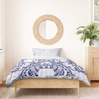 Tonga Queen Salote College Bedding Set Centenary White Version LT05 - Polynesian Pride