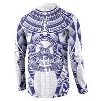 Personalised Tonga Queen Salote College Button Sweatshirt Centenary White Version LT05 - Polynesian Pride