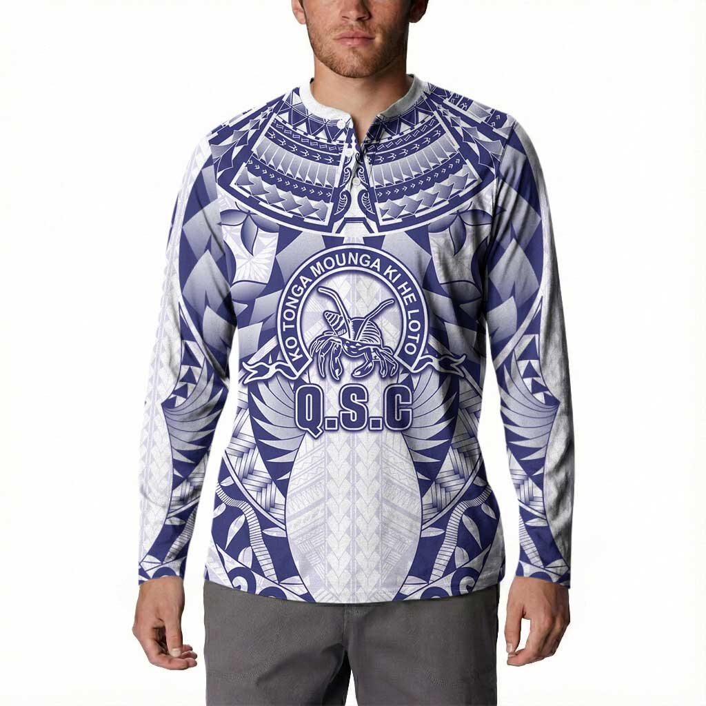 Personalised Tonga Queen Salote College Button Sweatshirt Centenary White Version LT05 - Polynesian Pride