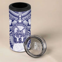Personalised Tonga Queen Salote College 4 in 1 Can Cooler Tumbler Centenary White Version LT05 - Polynesian Pride