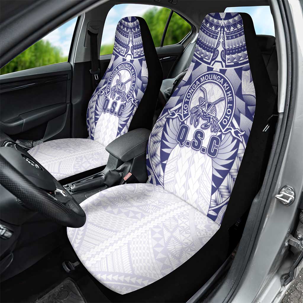 Tonga Queen Salote College Car Seat Cover Centenary White Version LT05 - Polynesian Pride