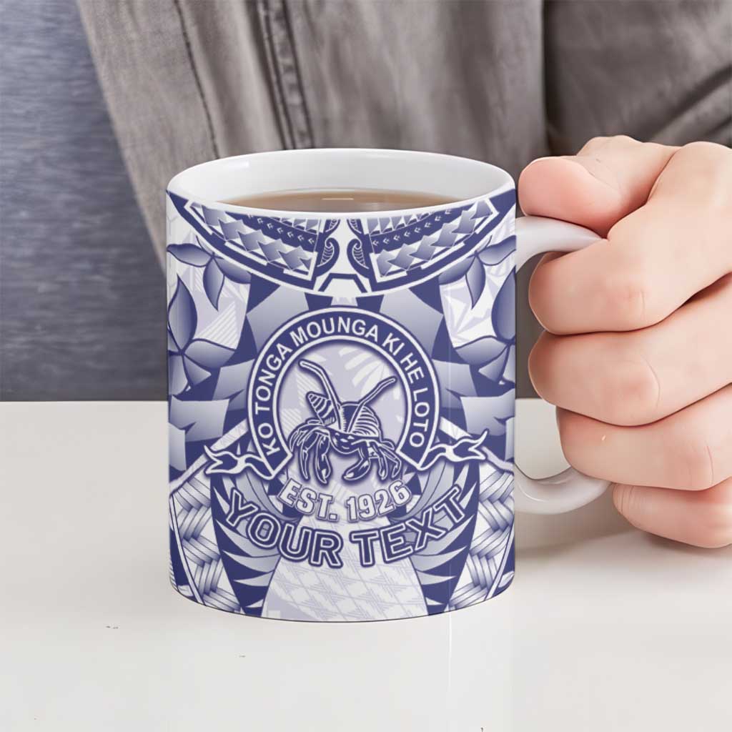 Personalised Tonga Queen Salote College Ceramic Mug Centenary White Version LT05 - Polynesian Pride