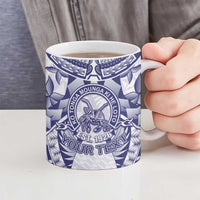 Personalised Tonga Queen Salote College Ceramic Mug Centenary White Version LT05 - Polynesian Pride