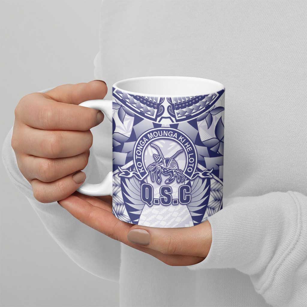 Personalised Tonga Queen Salote College Ceramic Mug Centenary White Version LT05 - Polynesian Pride