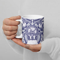 Personalised Tonga Queen Salote College Ceramic Mug Centenary White Version LT05 - Polynesian Pride