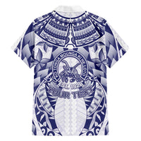 Personalised Tonga Queen Salote College Family Matching Long Sleeve Bodycon Dress and Hawaiian Shirt Centenary White Version