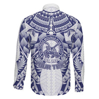 Personalised Tonga Queen Salote College Family Matching Long Sleeve Bodycon Dress and Hawaiian Shirt Centenary White Version