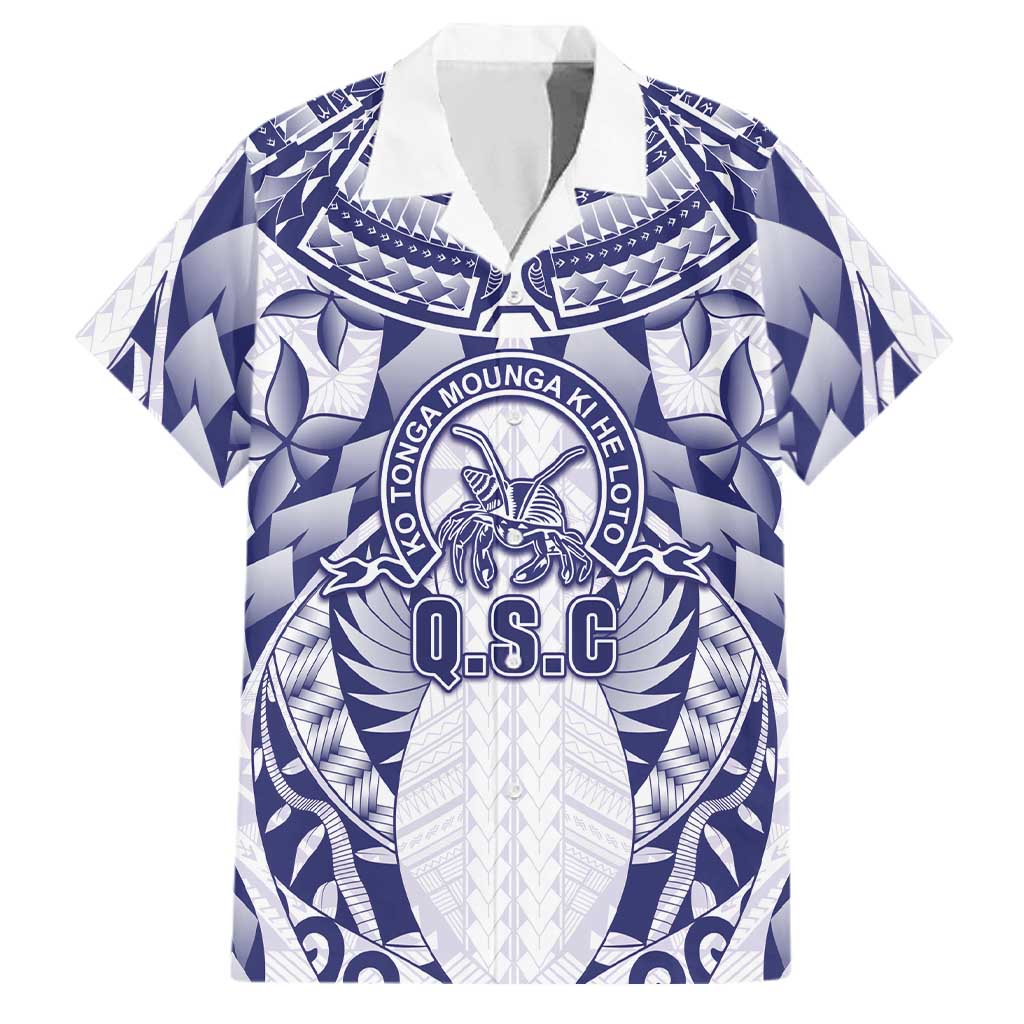 Personalised Tonga Queen Salote College Family Matching Off Shoulder Maxi Dress and Hawaiian Shirt Centenary White Version
