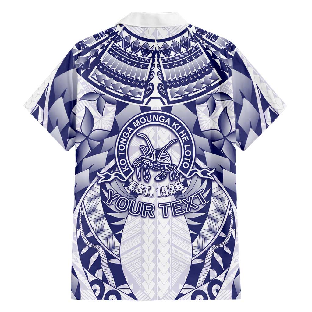 Personalised Tonga Queen Salote College Family Matching Puletasi and Hawaiian Shirt Centenary White Version LT05 - Polynesian Pride