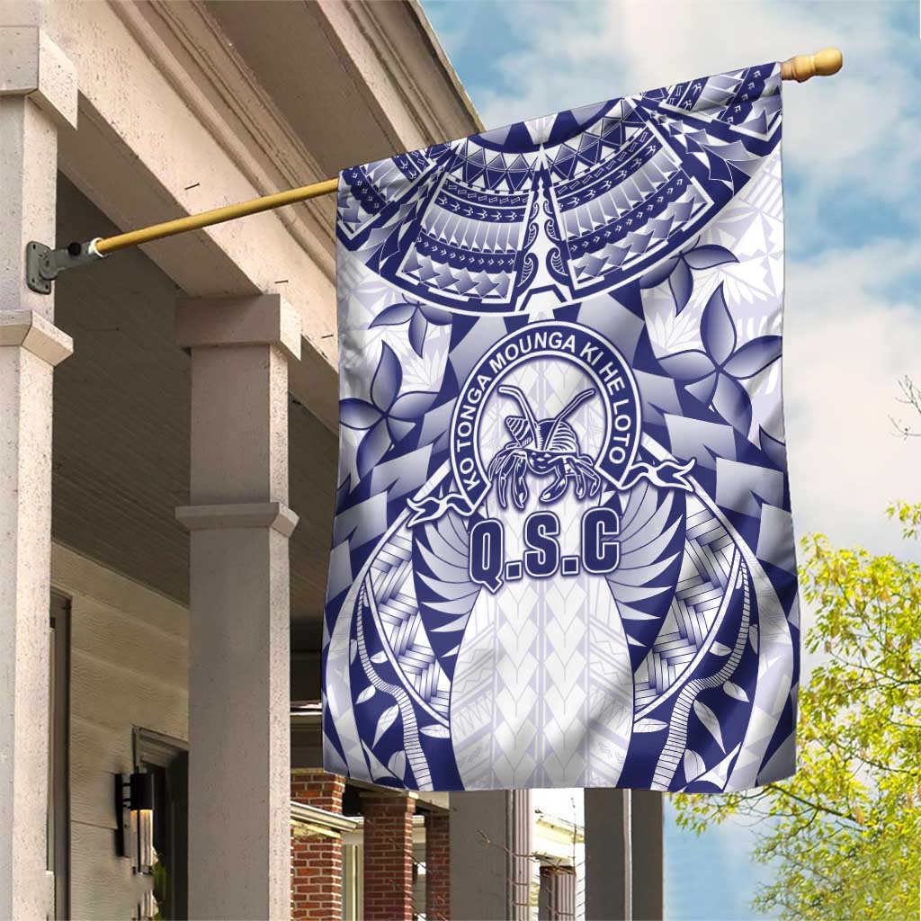 Tonga Queen Salote College Garden Flag Centenary White Version LT05 House Flag White - Polynesian Pride