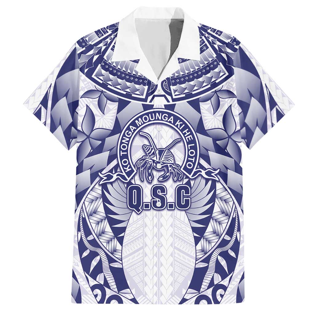Personalised Tonga Queen Salote College Hawaiian Shirt Centenary White Version