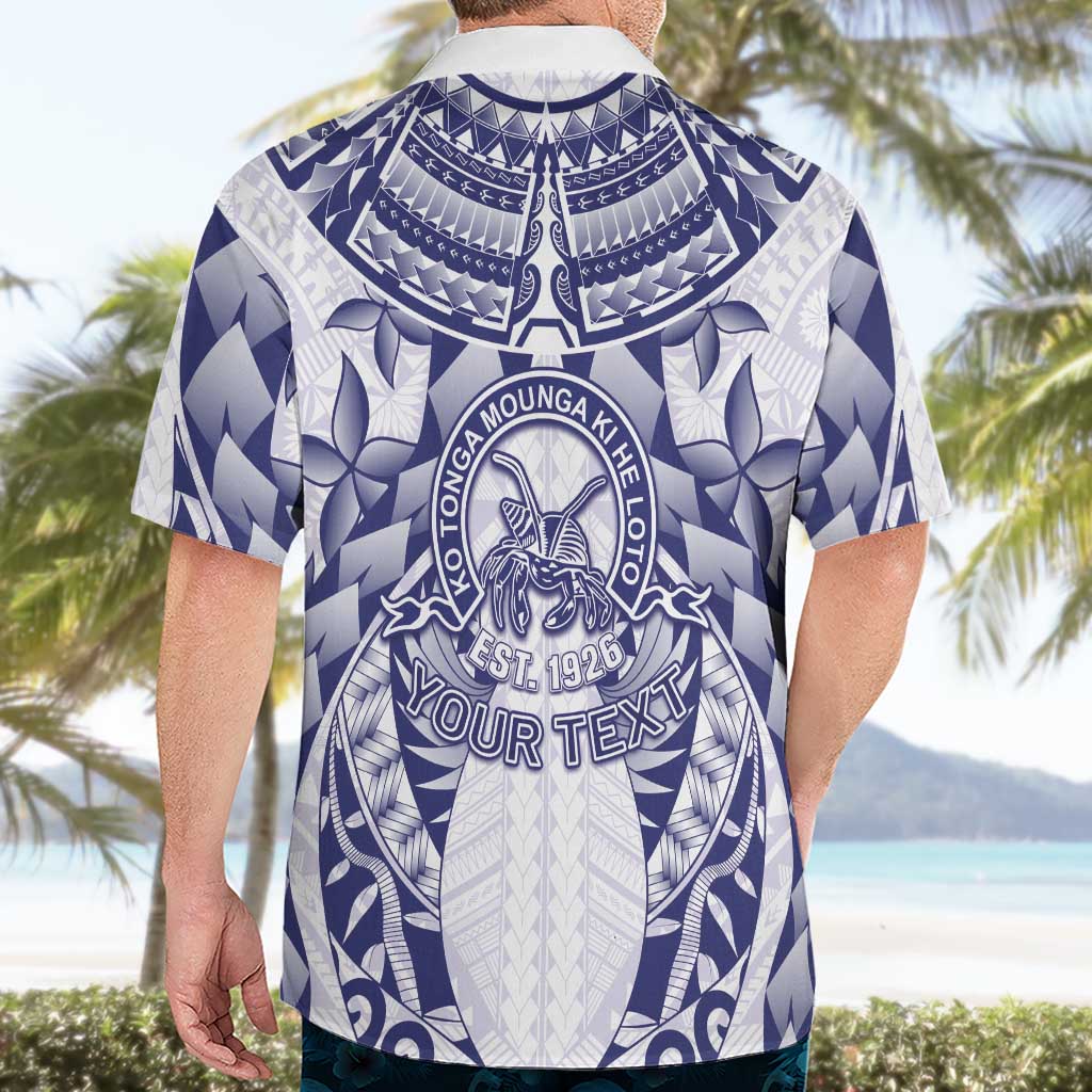 Personalised Tonga Queen Salote College Hawaiian Shirt Centenary White Version