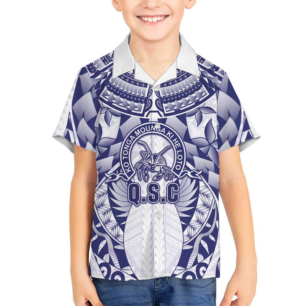 Personalised Tonga Queen Salote College Hawaiian Shirt Centenary White Version