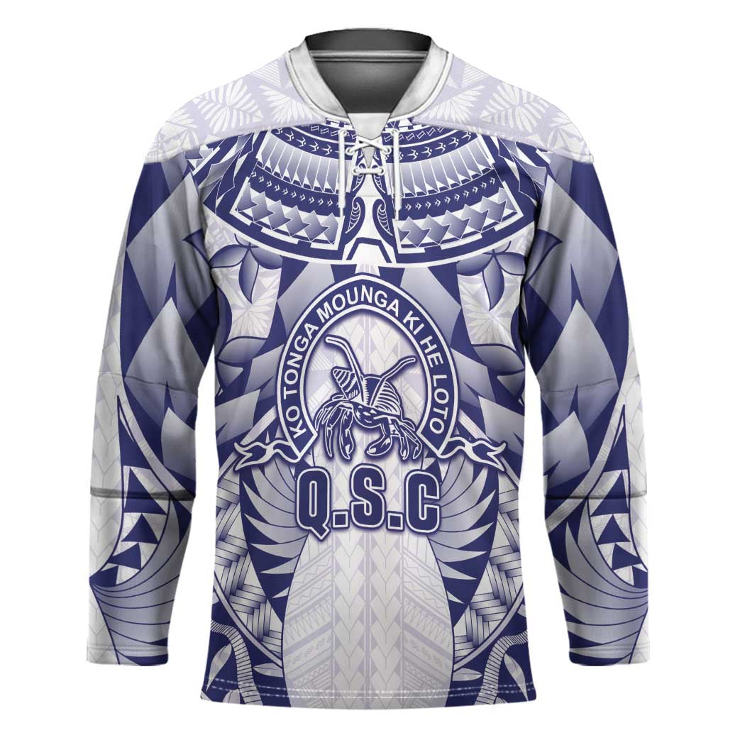Personalised Tonga Queen Salote College Hockey Jersey Centenary White Version LT05 Unisex White - Polynesian Pride