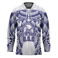 Personalised Tonga Queen Salote College Hockey Jersey Centenary White Version LT05 Unisex White - Polynesian Pride