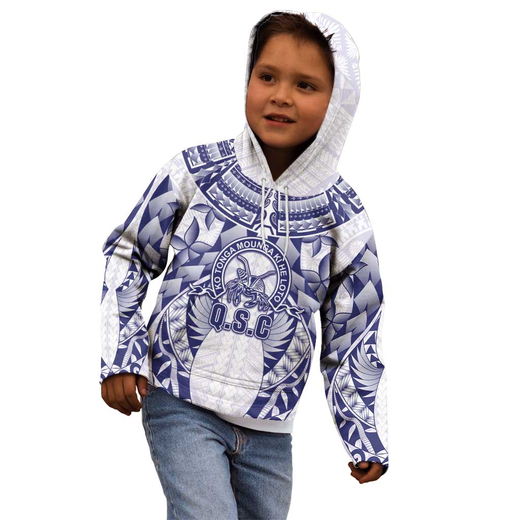 Personalised Tonga Queen Salote College Kid Hoodie Centenary White Version LT05 - Polynesian Pride
