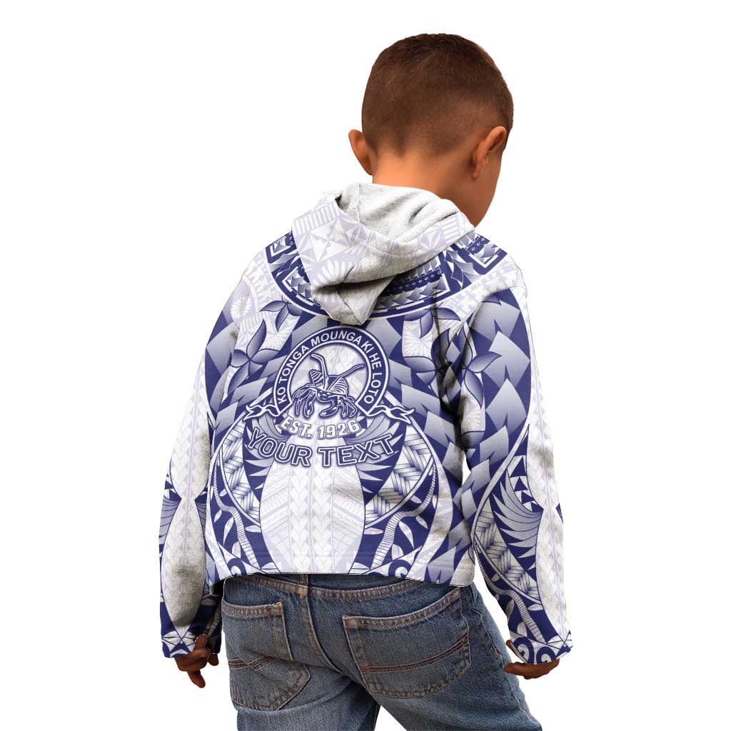 Personalised Tonga Queen Salote College Kid Hoodie Centenary White Version LT05 - Polynesian Pride