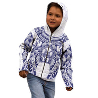 Personalised Tonga Queen Salote College Kid Hoodie Centenary White Version LT05 - Polynesian Pride