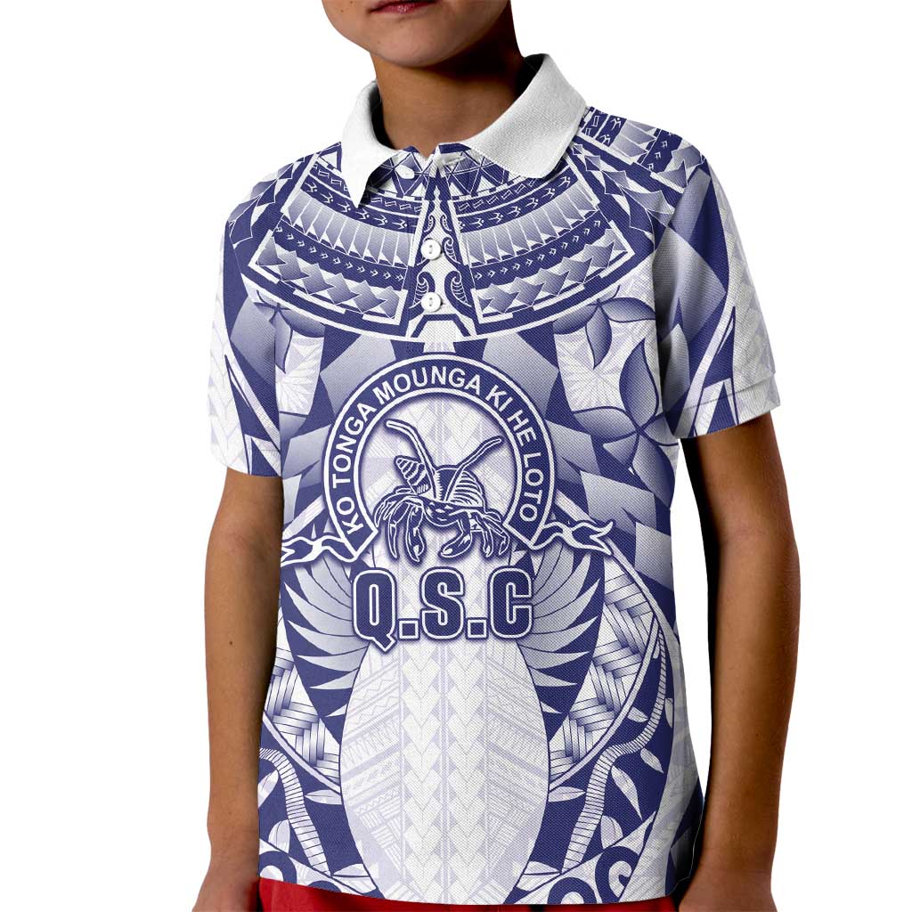 Personalised Tonga Queen Salote College Kid Polo Shirt Centenary White Version LT05 Kid White - Polynesian Pride
