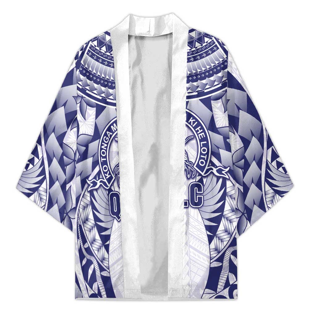 Personalised Tonga Queen Salote College Kimono Centenary White Version LT05 Unisex White - Polynesian Pride