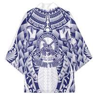 Personalised Tonga Queen Salote College Kimono Centenary White Version LT05 - Polynesian Pride
