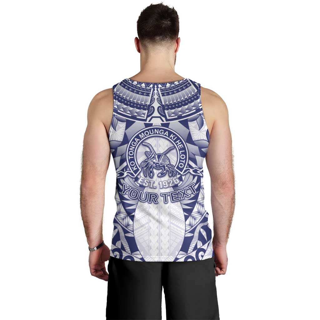Personalised Tonga Queen Salote College Men Tank Top Centenary White Version