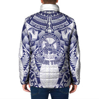 Personalised Tonga Queen Salote College Padded Jacket Centenary White Version LT05 - Polynesian Pride
