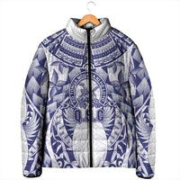 Personalised Tonga Queen Salote College Padded Jacket Centenary White Version LT05 - Polynesian Pride