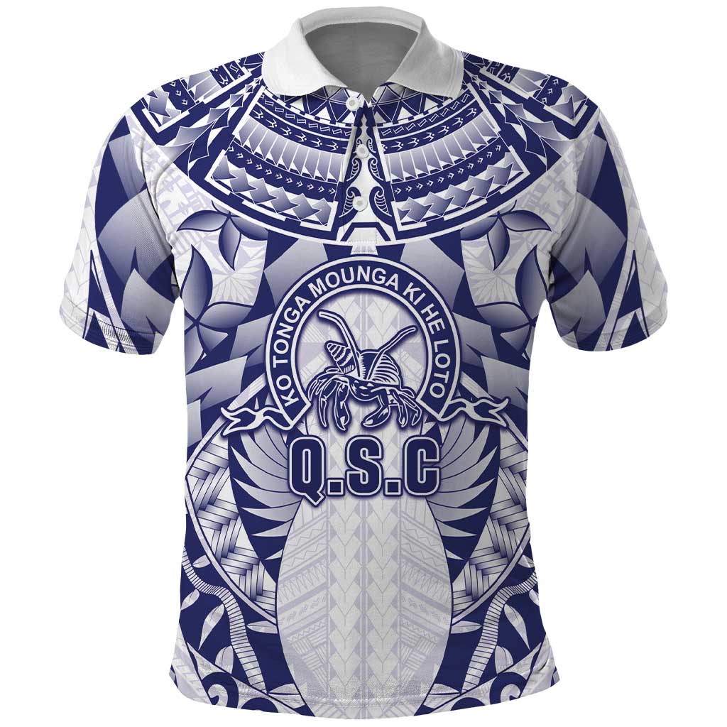 Personalised Tonga Queen Salote College Polo Shirt Centenary White Version LT05 White - Polynesian Pride