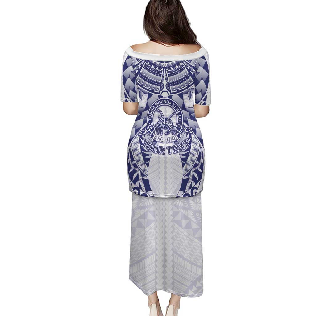 Personalised Tonga Queen Salote College Puletasi Centenary White Version LT05 - Polynesian Pride