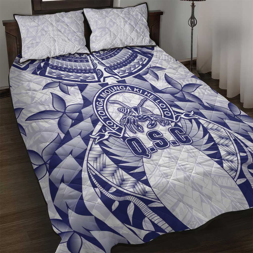 Tonga Queen Salote College Quilt Bed Set Centenary White Version LT05 White - Polynesian Pride