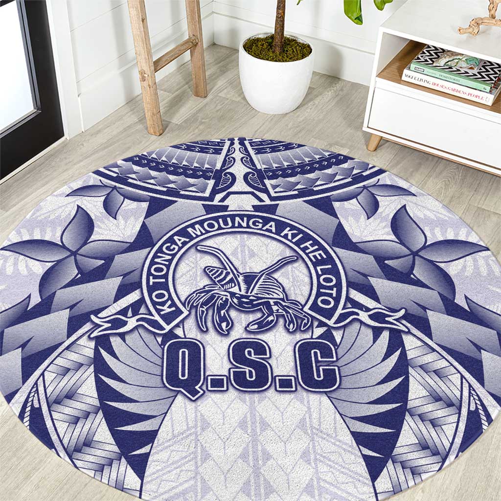 Tonga Queen Salote College Round Carpet Centenary White Version LT05 White - Polynesian Pride