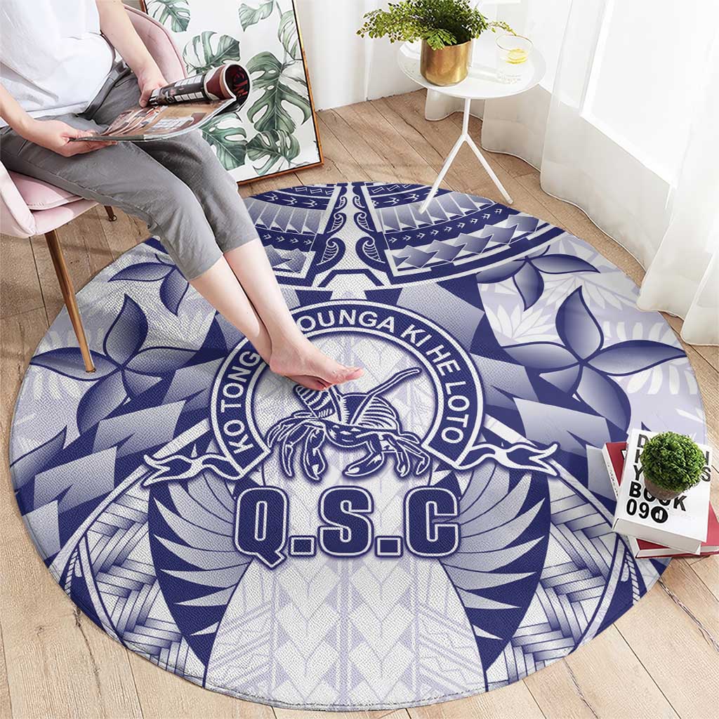 Tonga Queen Salote College Round Carpet Centenary White Version LT05 - Polynesian Pride