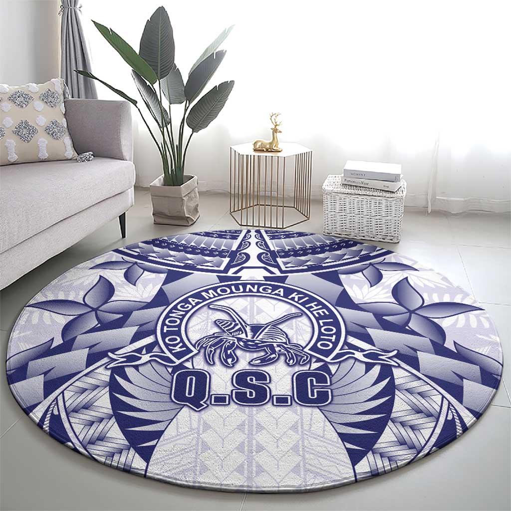 Tonga Queen Salote College Round Carpet Centenary White Version LT05 - Polynesian Pride
