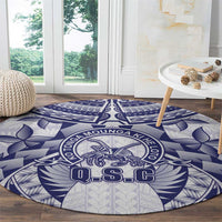 Tonga Queen Salote College Round Carpet Centenary White Version LT05 - Polynesian Pride