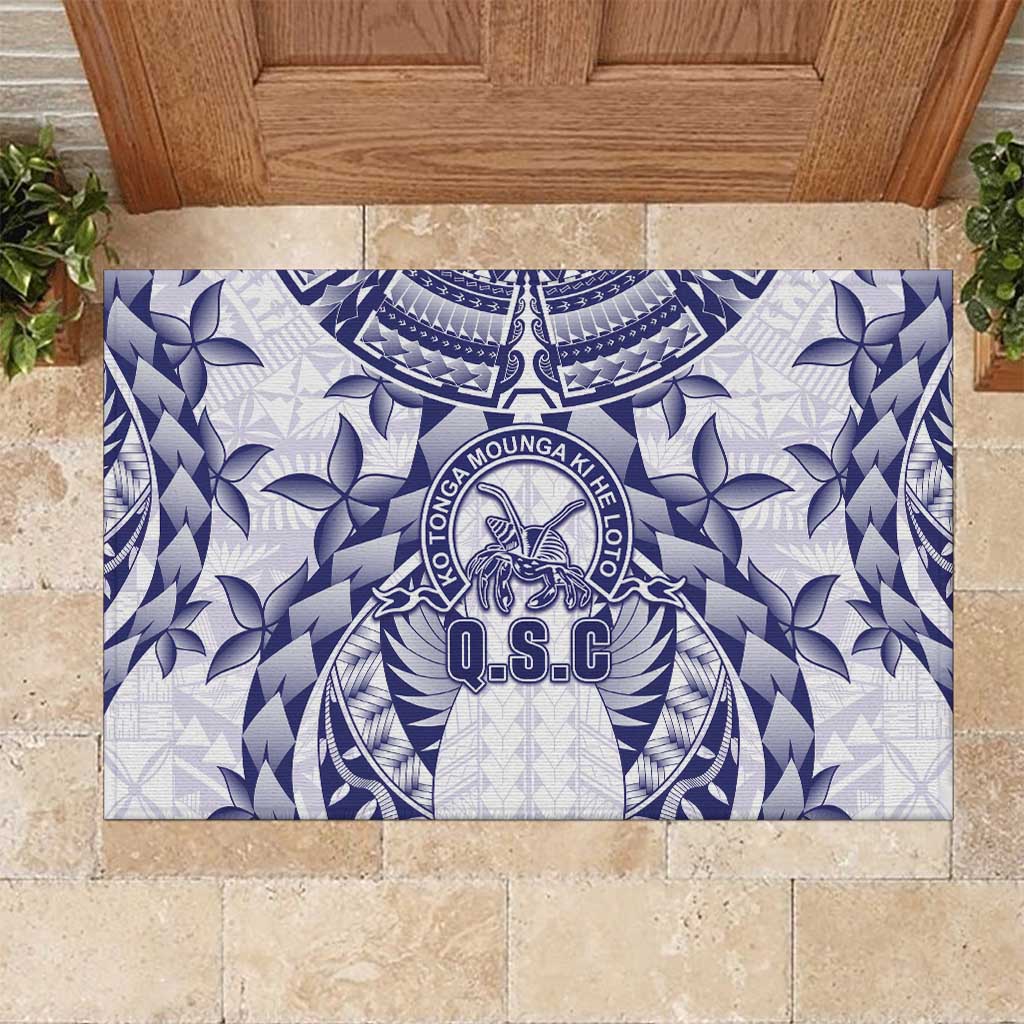 Tonga Queen Salote College Rubber Doormat Centenary White Version LT05 White - Polynesian Pride