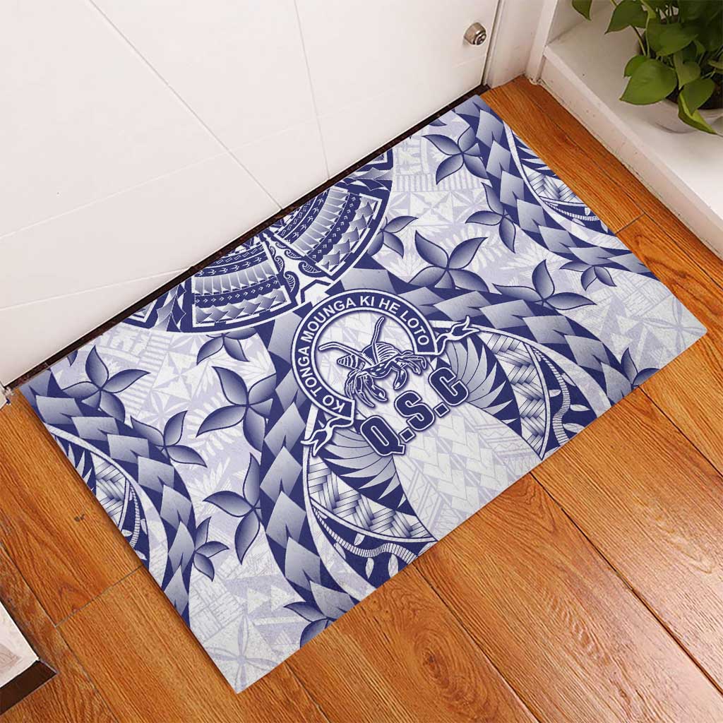 Tonga Queen Salote College Rubber Doormat Centenary White Version LT05 - Polynesian Pride