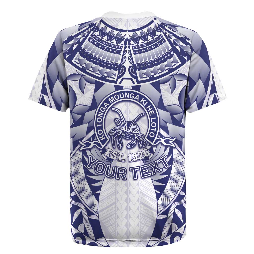 Personalised Tonga Queen Salote College Rugby Jersey Centenary White Version LT05 - Polynesian Pride