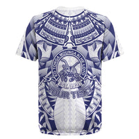 Personalised Tonga Queen Salote College Rugby Jersey Centenary White Version LT05 - Polynesian Pride